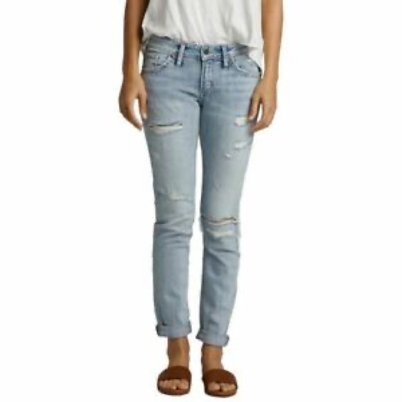 Silver Jeans Denim - ✨ SILVER JEANS Blue Boyfriend Distressed Denim Jeans✨